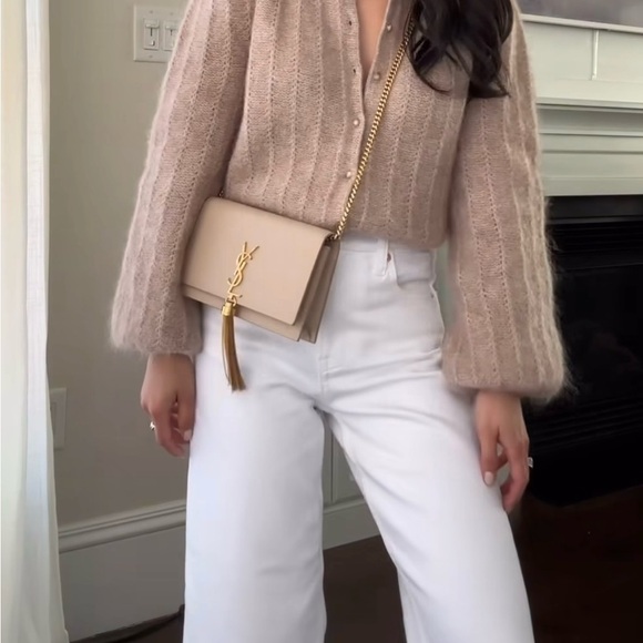 Yves Saint Laurent Handbags - Reserved-SAINT LAURENT Monogram Kate Tassel crossbody small